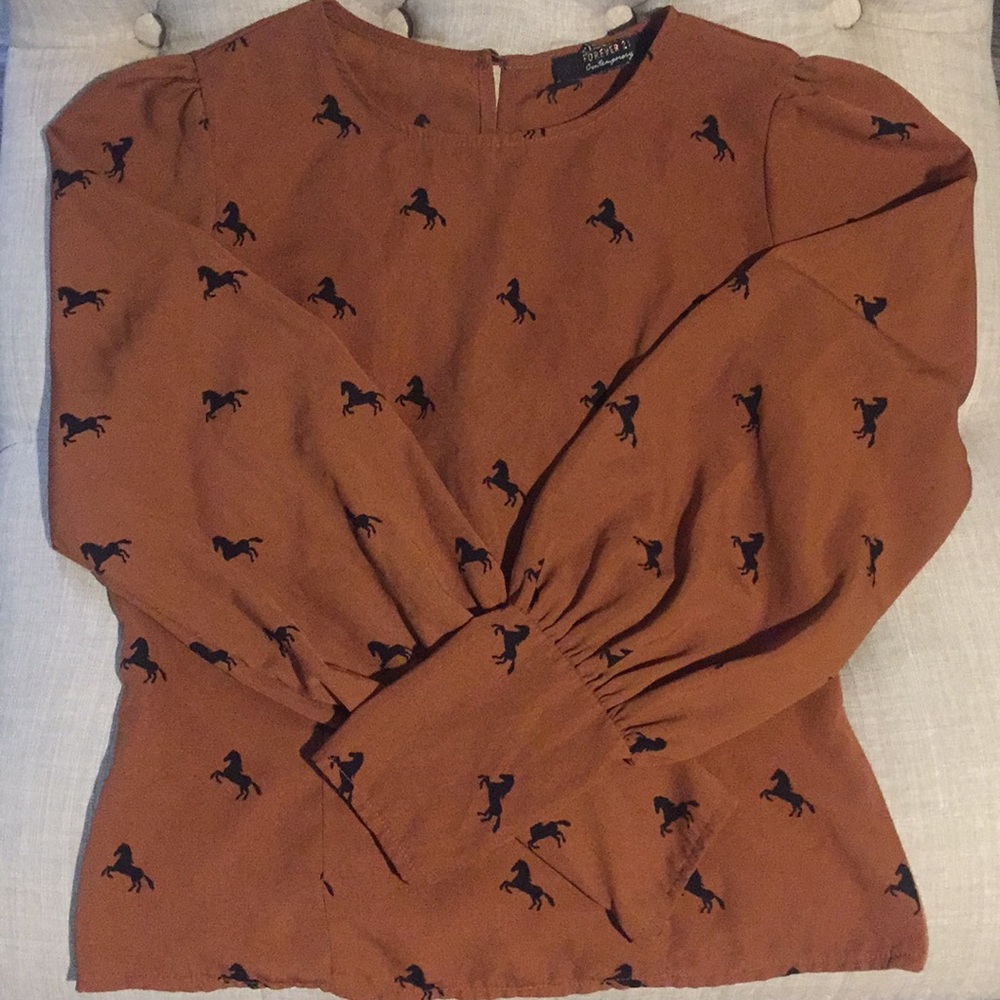 HORSE PATERN BLOUSE